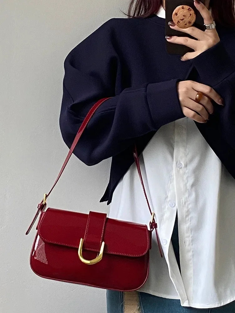 Fashionable and Leisure hand bag Bag Luxury Underarm Versatile One Shoulder Crossbody Bag French Small Small Body Bag Single