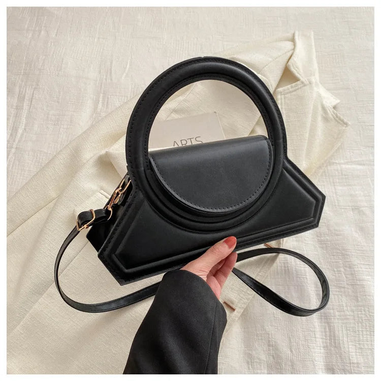 2024 Spring Women Personalized Handbags Unique Design Solid Color Shoulder Bag Ins Messenger Bags Small Square Bag for Women