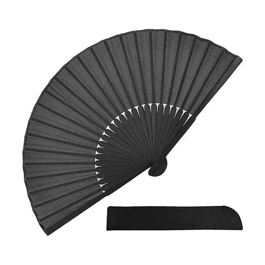 Handheld Folding Hand Portable Black Cooling Fan Folding Fan With Sturdy Hinge For Outdoor Activities Work Areas Travel School-Ships from the US