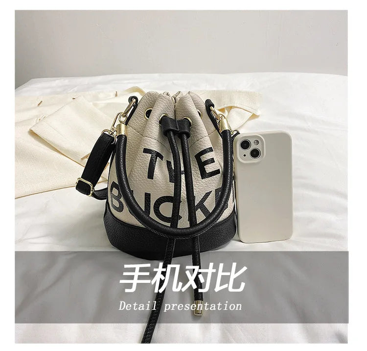 New Fashion Women's Bucket Bag Trend Brand Casual Versatile Shoulder Bag High-end Classic Crossbody Bag Designer Luxury Handbag