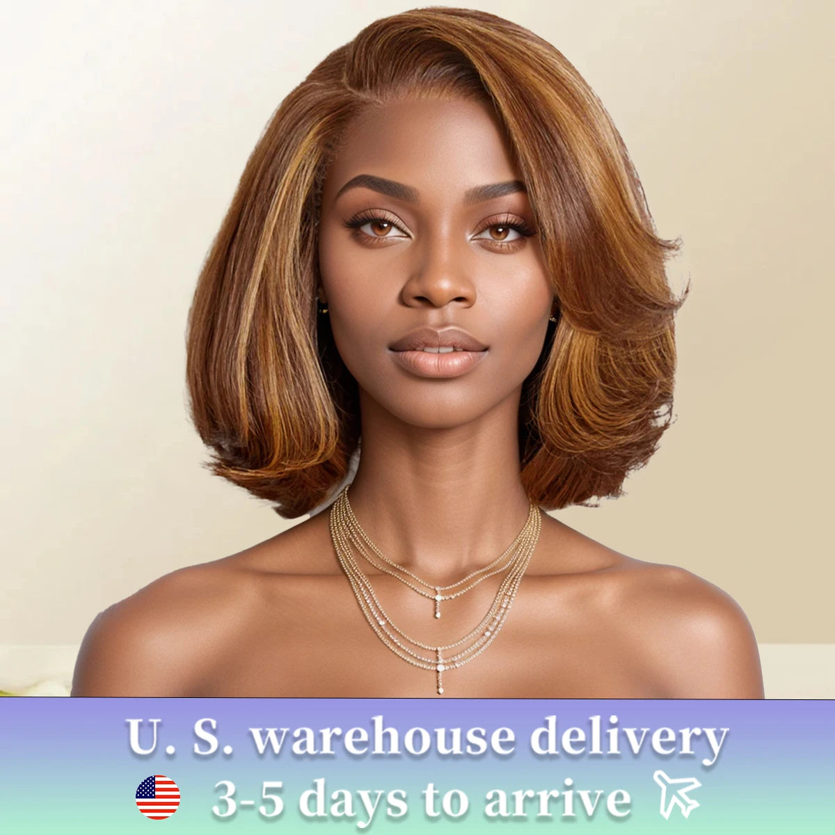 100% Human Hair Wigs Dark Brown Color Bob Water Wave 13x4 HD Lace Front Bob Wigs For women Deep Wave Human Hair Lace Frontal Wig