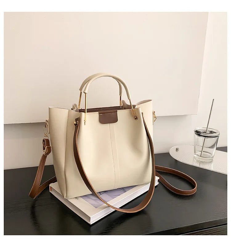 Retro Minority Design Portable Large Capacity Bag for Women 2023 New Trendy All-Match Commute Crossbody Tote Bucket Bag