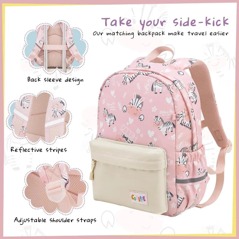 Kid’s Luggage Set 5 Piece Suitcase Set 16’’ Carry on Hardside Spinner Toddler Luggage Travel Rolling Luggage Girls Boys