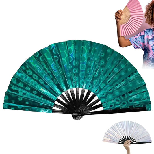 Boots On The Ground Hand Fan Foldable Country Line Dance Fan Portable Large Handheld Fan Crepe Paper Garland Party Decorations