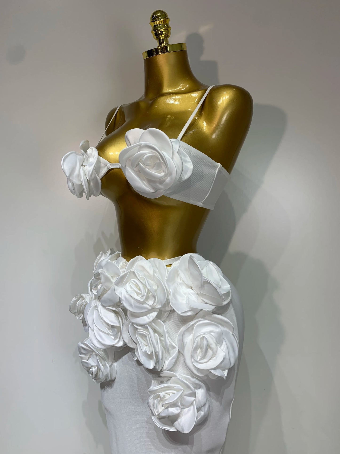 Women Sexy Camisole Floral Bandage Long Skirts 2-Piece Set 2025 Celebrity Elegant Party Cocktail Prom Gown Nightclub Outfit