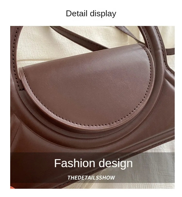 2024 Spring Women Personalized Handbags Unique Design Solid Color Shoulder Bag Ins Messenger Bags Small Square Bag for Women