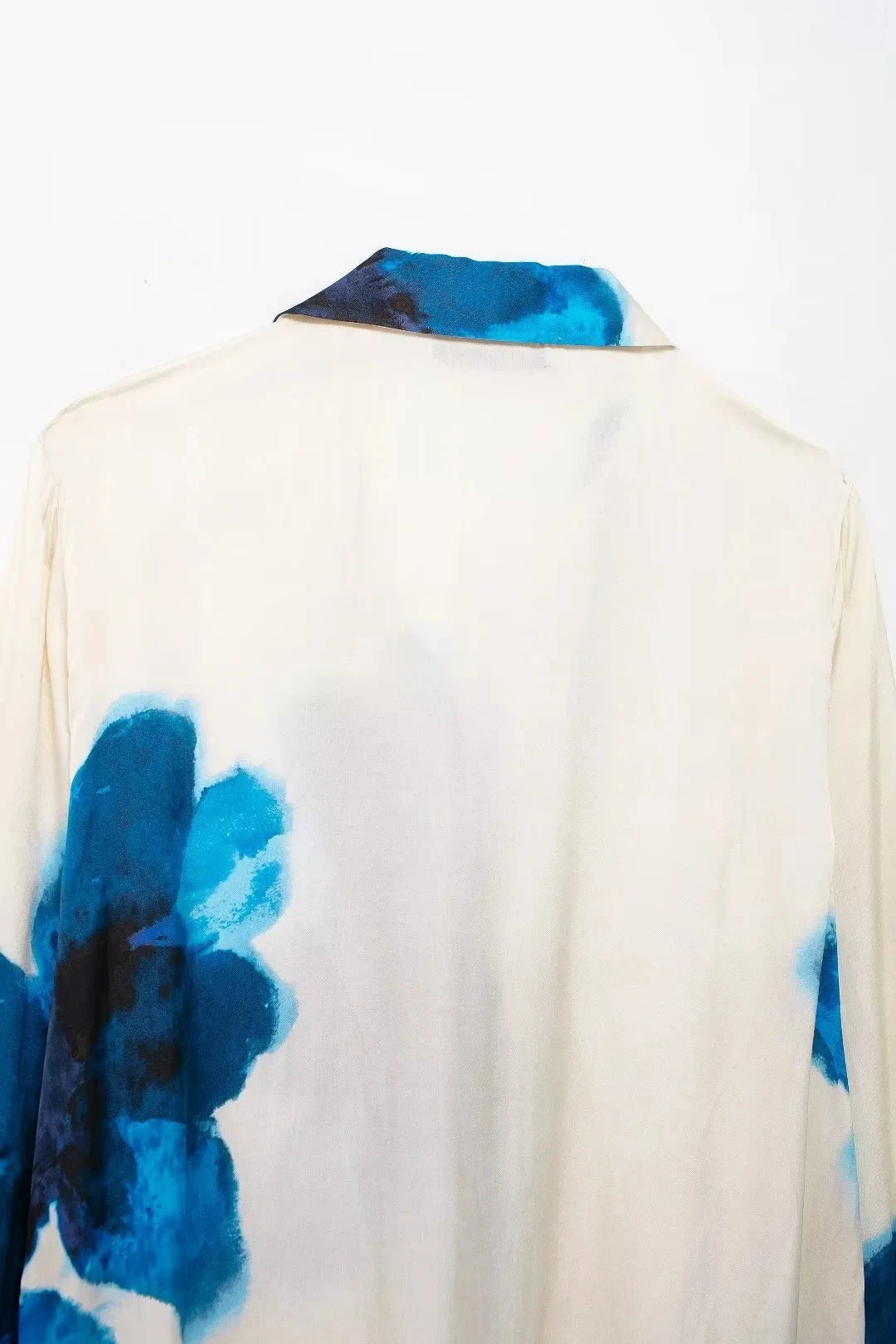 TRAFZA Women Fashion Floral Print Wide Leg Pants Loose Casual High Waist Drawstring Trousers Elegant Woman High Street Pant