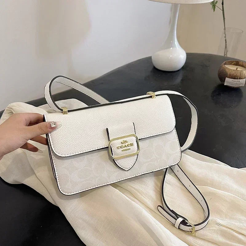 2024 New High-class Versatile One-shoulder Satchels Sac Gg Cc Light Luxury Rhombus Chain Handbag 100% Leather Women's Small Bag