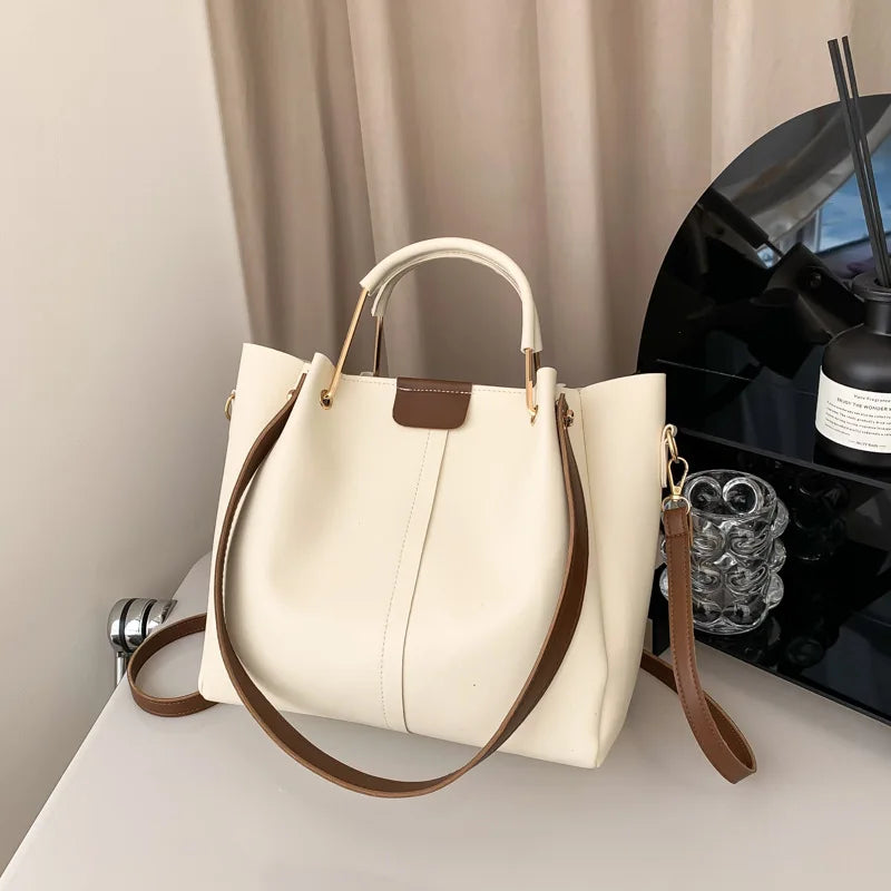 Retro Minority Design Portable Large Capacity Bag for Women 2023 New Trendy All-Match Commute Crossbody Tote Bucket Bag