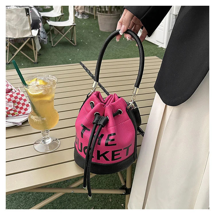 New Fashion Women's Bucket Bag Trend Brand Casual Versatile Shoulder Bag High-end Classic Crossbody Bag Designer Luxury Handbag