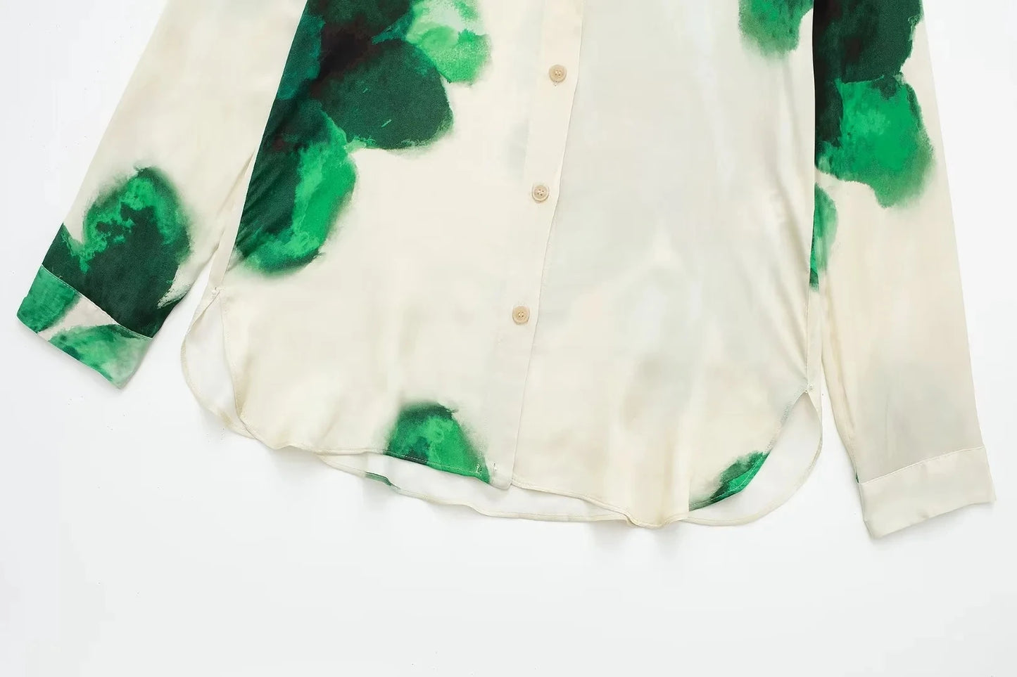 TRAFZA Women Fashion Floral Print Wide Leg Pants Loose Casual High Waist Drawstring Trousers Elegant Woman High Street Pant