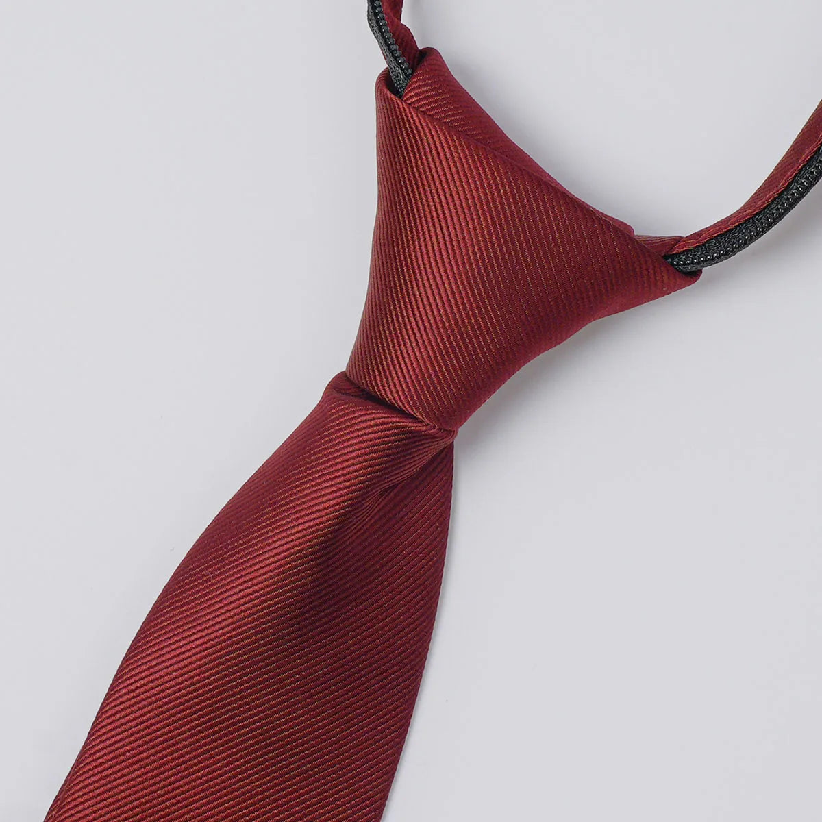 Boys Girls Neckties Kids Zipper Solid  Adjustable Accessories Teenager Students Photograph Perform Tie 6-16 Years Old