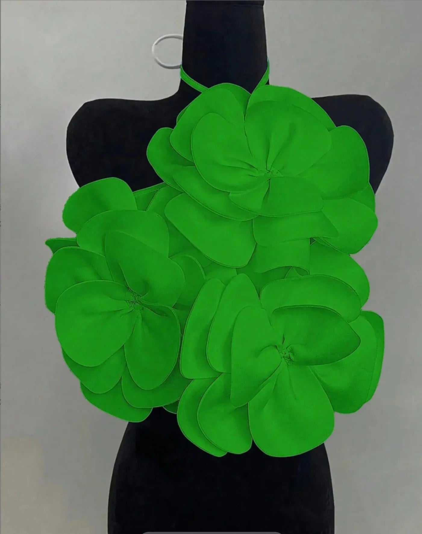 Joskaa 2025 Summer Women's 3D Flower Chic Tops Sexy Halter Lace-Up Backless Crop Camisole Vacation Party Club Beachwear S-XXL