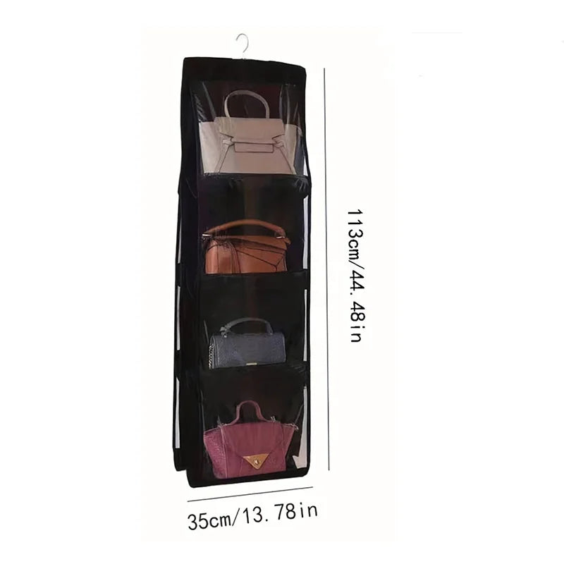 Handbag Hanging Organizer Hanging Purse Organizer for Closet Organizers Bag Storage Hanger Oxford Cloth Closet Bag Organizer