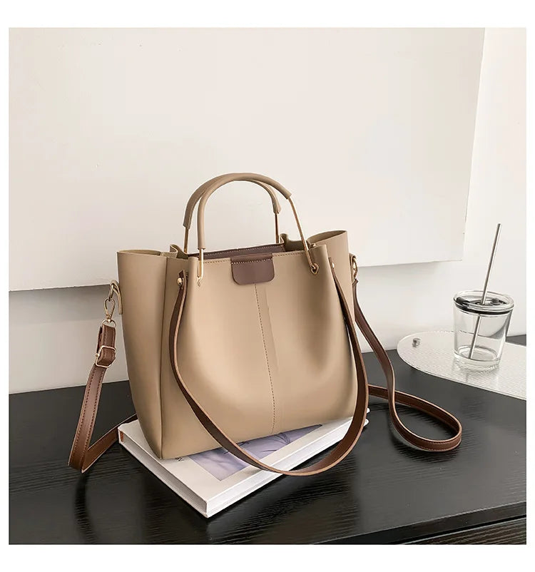 Retro Minority Design Portable Large Capacity Bag for Women 2023 New Trendy All-Match Commute Crossbody Tote Bucket Bag