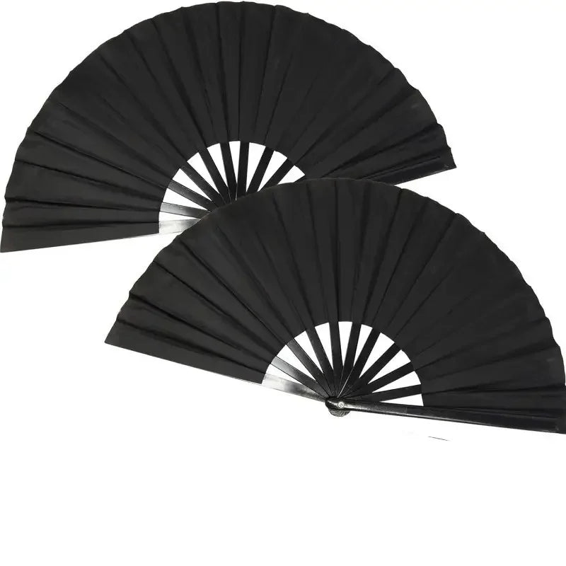 Large Kung Fu Sound Fan Plastic Bone Martial Arts Performance Elegant Hand Folding Stage Fan Opera Magic Props Summer Cool Fans