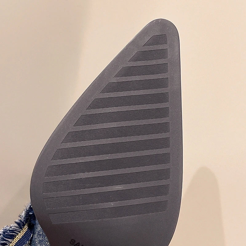 2025 retro fashion high boots pointed fashion new cowboy knight temperament western boots