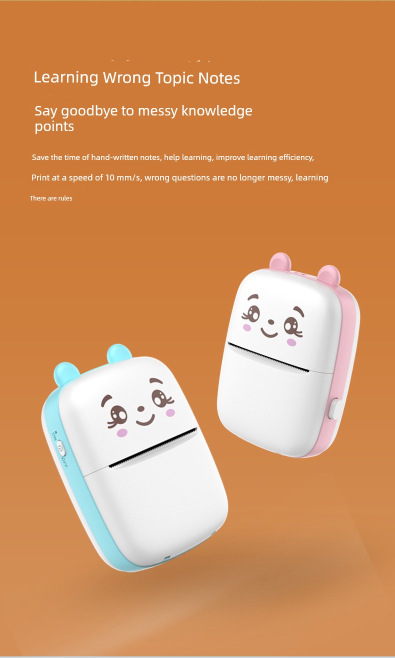 Mini Student Pocket Wrong Question Printer Meow Printer Thermal Photo Label Small Household Portable Cheap