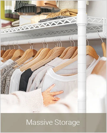 Heavy Duty Garment Rack Freestanding Clothes Rack Closet Storage Organizer Large Wardrobe with 6-Tier Shoe Rack, Hanging Rod, Ad