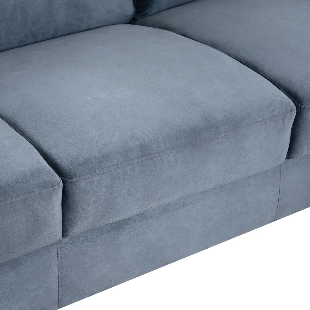 Modern Couch Comfortable Sectional Couches Set Flannelette Fabrics Velvet Sofas for Living Room Bedroom Office