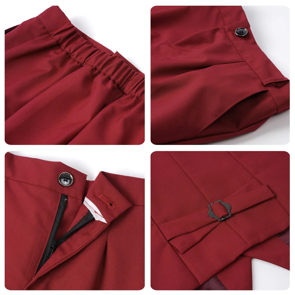 Suit for Kids Boys Wedding Formal Outfit Set Children Gentleman Ring Bearer Clothings Perform Tuxedo Vest + Pants + Blazer 3PCS