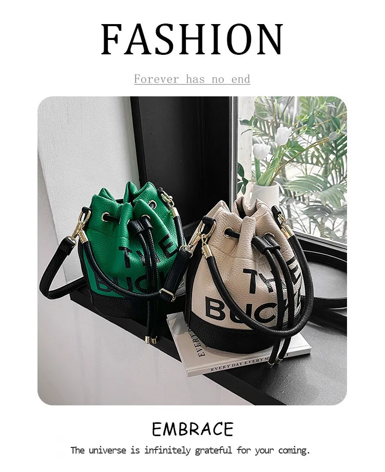 New Fashion Women's Bucket Bag Trend Brand Casual Versatile Shoulder Bag High-end Classic Crossbody Bag Designer Luxury Handbag