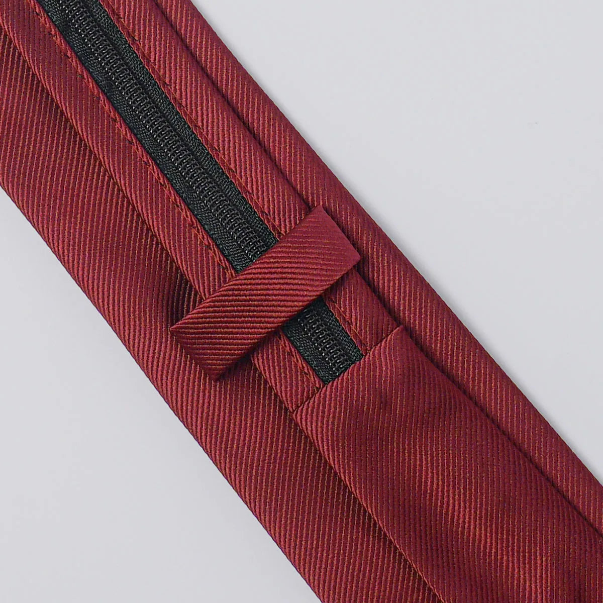 Boys Girls Neckties Kids Zipper Solid  Adjustable Accessories Teenager Students Photograph Perform Tie 6-16 Years Old