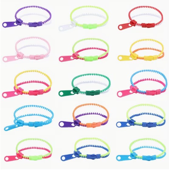 Sensory Zipper Chain Bracelet 💜