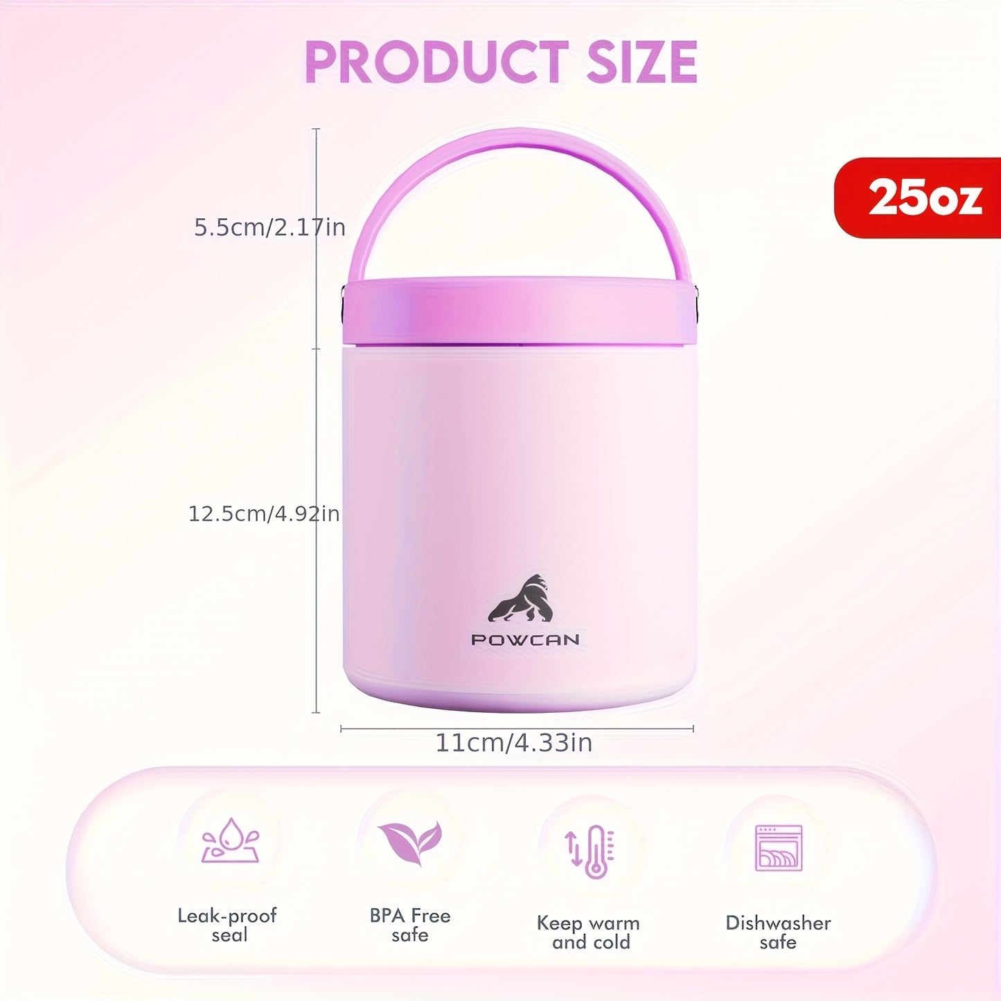 [Paw Print Tumbler] POWCAN 32oz Insulated Stainless Steel Tumbler with Cute Paw Print Design - Pink & Black, Dishwasher Safe, Reusable, Perfect for Coffee, Tea, or Cold Drinks, Coffee Travel Mug