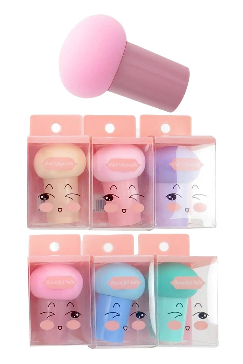 Mushroom Makeup Blender Powder Puff Applicator