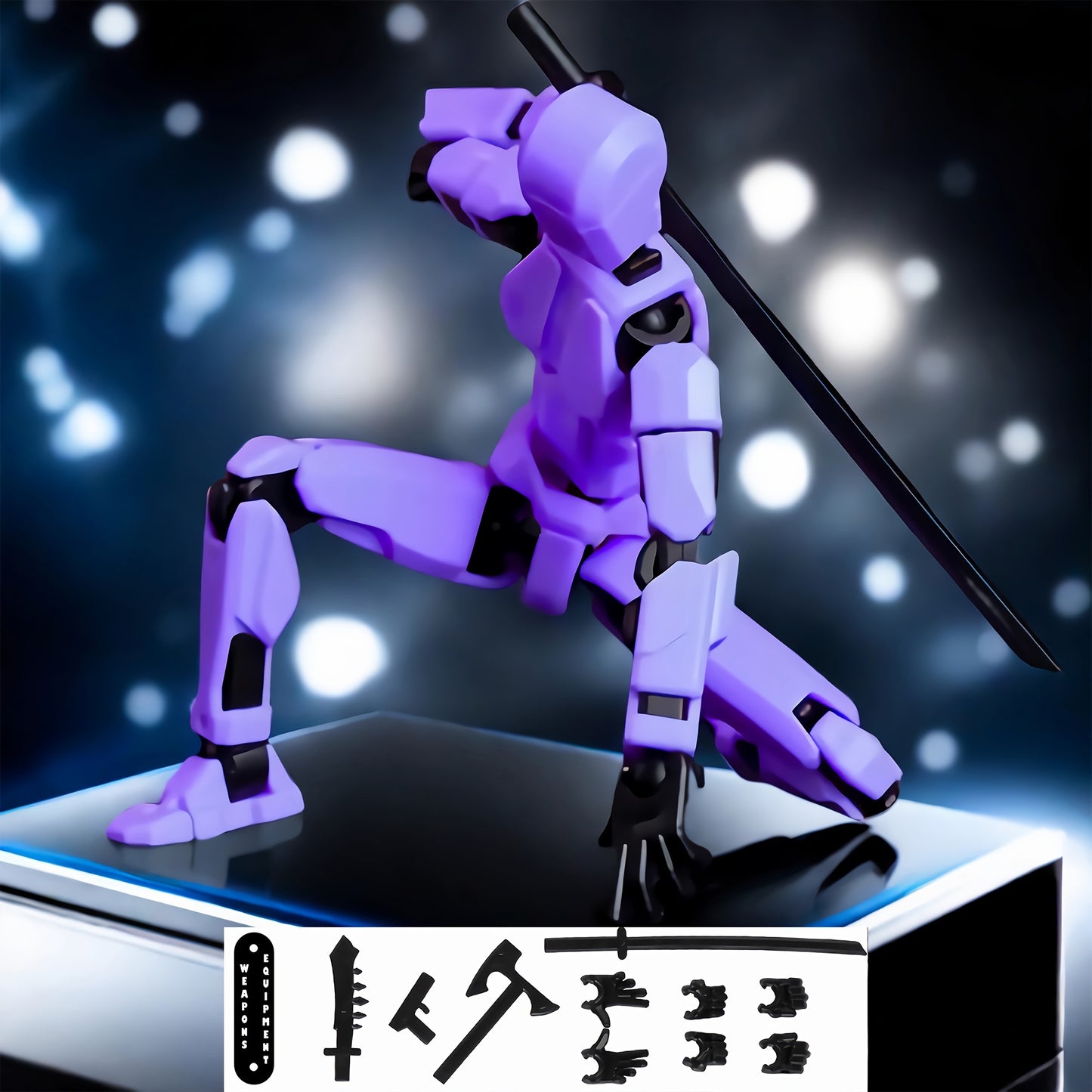 Poseable Action Figures Multi-Pack – 3 or 5 Figure Sets (Fixed Color Combinations)