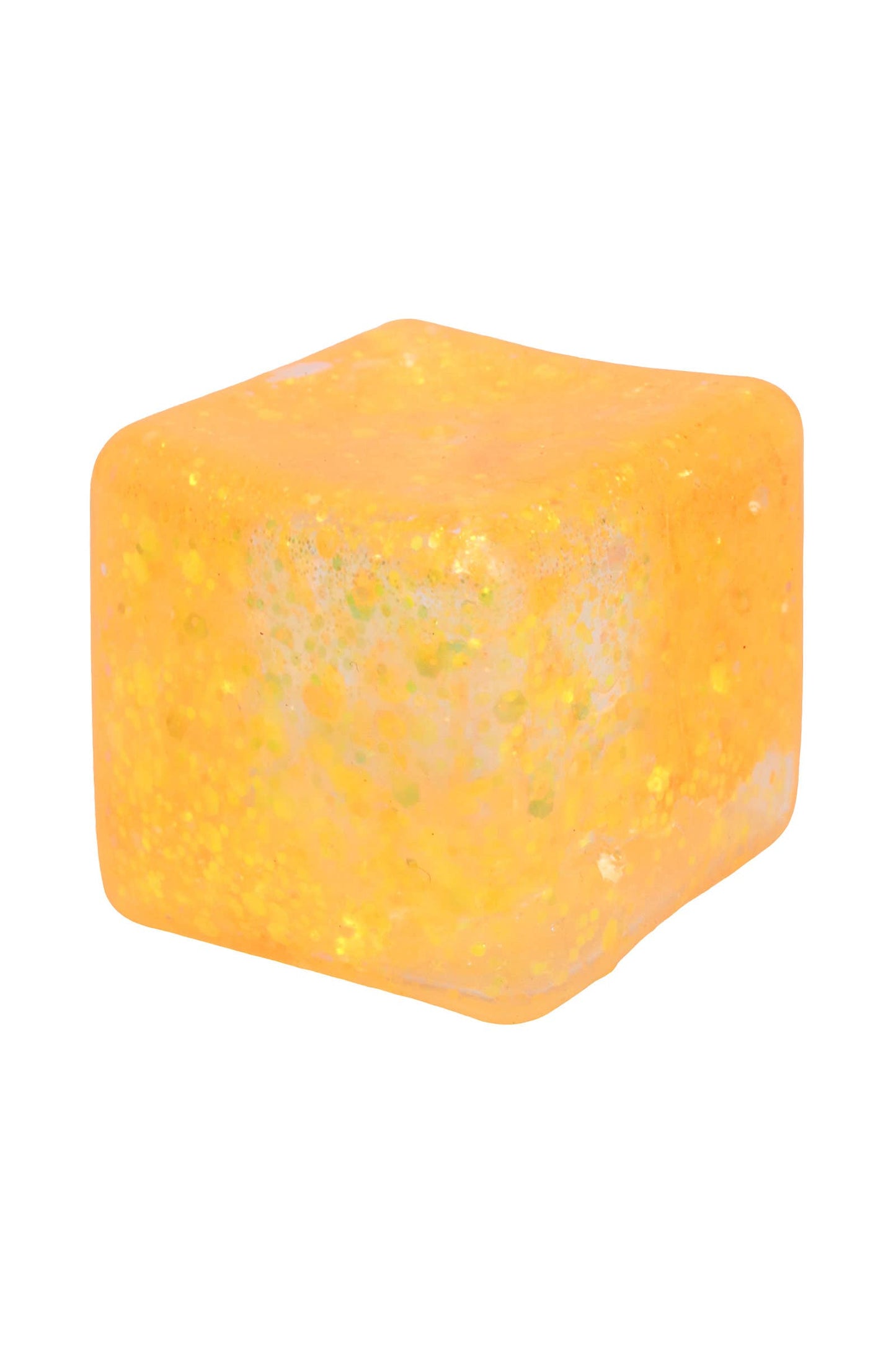 Glitter Cube Squishy (1 Piece) – Putty Filled Sensory Stress Toy