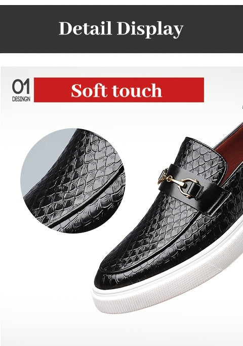26053 Men's Business Casual Slip-On Shoes with Smooth Finish, Soft Insole, Perfect as a Gift