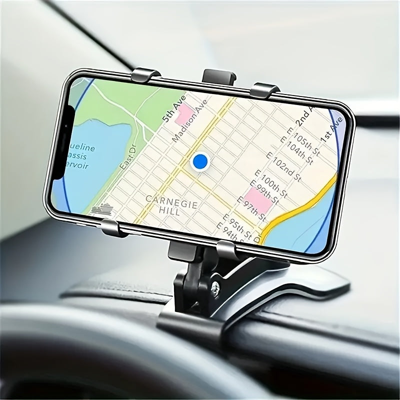 Car Dashboard Phone Holder - Adjustable Mount for iPhone, for for galaxy & More - Easy Installation, Secure Driving Design, ABS Material, Rectangular Shape, Non-Waterproof, Vehicle Compatibility, Car Electronics Accessories,