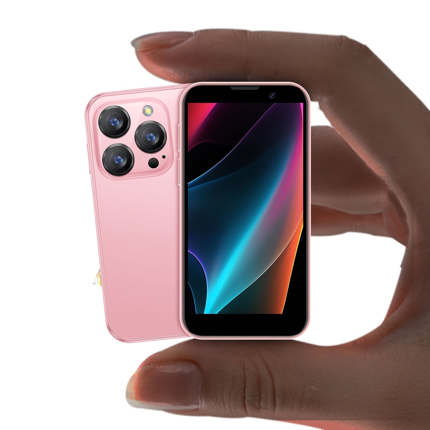 [Mini Phone 3G Unlocked] World's Smallest Mini Smartphone | Mini Phone 3G Unlocked 3.0'' Touch Screen | Dual SIM Quad Core Face ID GPS | 2GB+16GB Black | Best Backup Phone & Creative Gift for Kids & Students