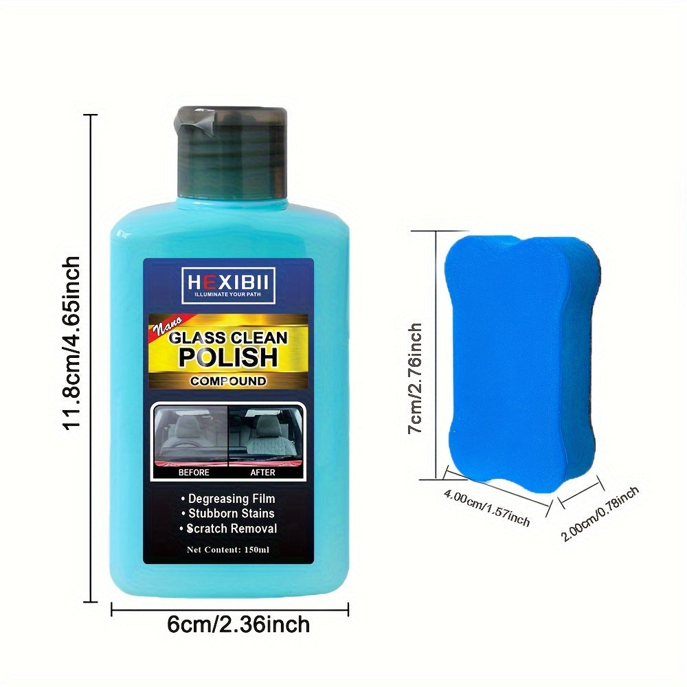 [Car Glass Film Remover] Car Glass Oil Film Remover - Glass Film Removal Paste for Auto and Home - Eliminates Coatings to Restore Glass to Clear