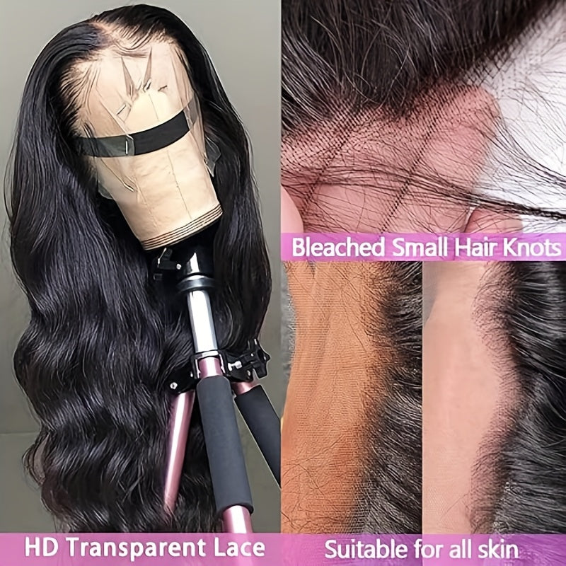 TIMOPOL Hd Clear Lace Front Wig Body Wave 13X4 Lace Front Wig 200% Density Human Hair Wig Pre-drawn