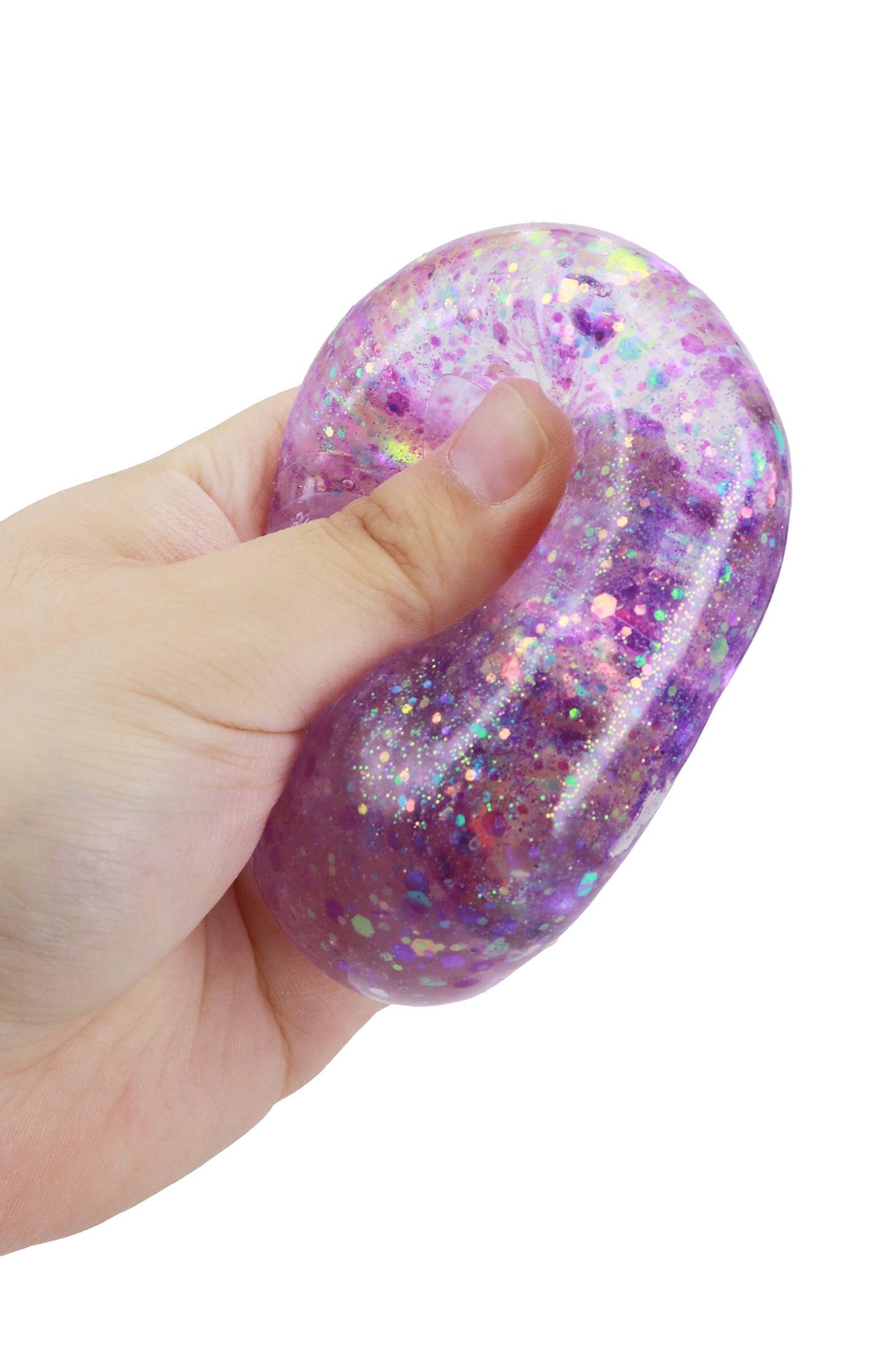 Glitter Cube Squishy (1 Piece) – Putty Filled Sensory Stress Toy