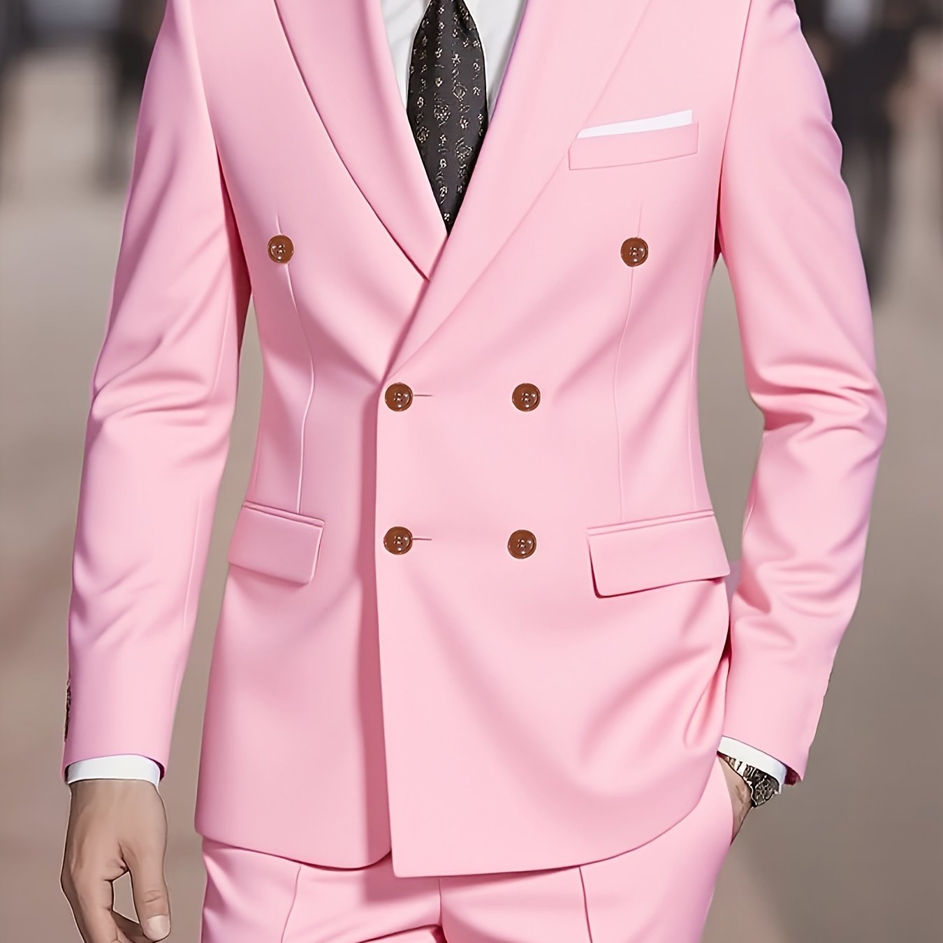 Men's Double-Breasted Suit