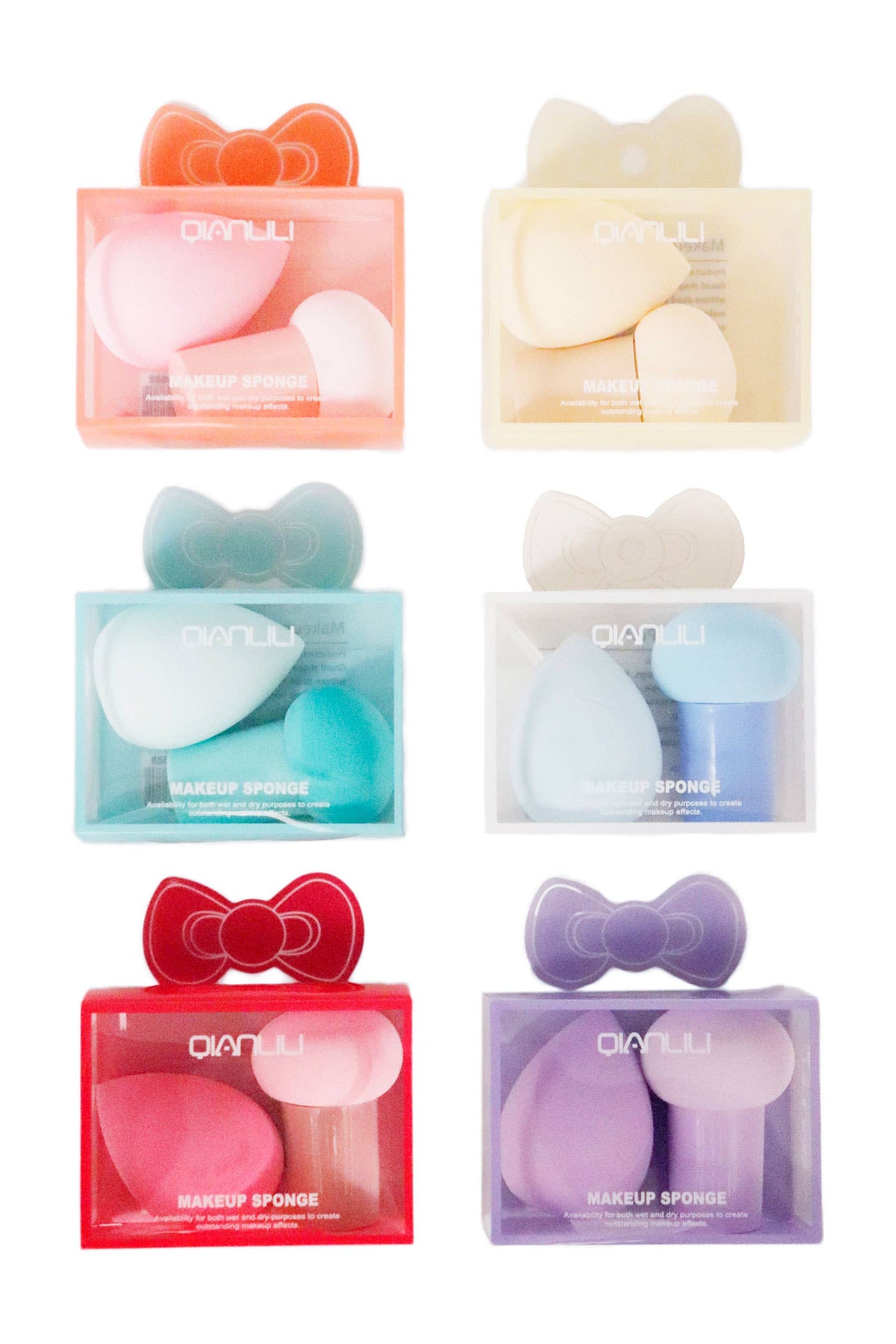 Pastel 2 Ct Makeup Blender Puff Sponge - 12 Pcs