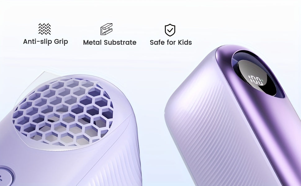 Handheld Portable Turbo Fan, 16000 RPM Small Fans Portable Cooling, 4000mAh USB Rechargeable Personal Battery Operated Mini Small Pocket Fan with 1-100 Speeds for Travel, Outdoor, Vacation, Concerts