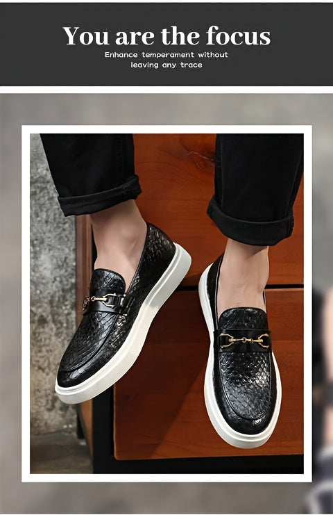 26053 Men's Business Casual Slip-On Shoes with Smooth Finish, Soft Insole, Perfect as a Gift