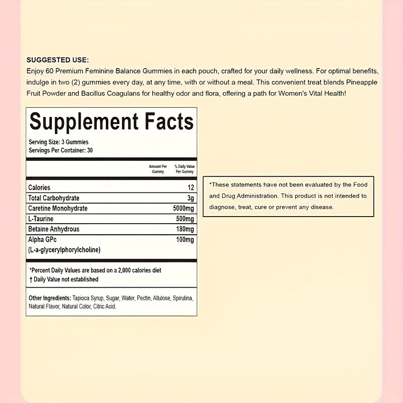 ✨ Women’s Balance Gummies – Flash Sale $12.99! ✨Vital Nutrition Women’s Balance Gummies – 60pcs | Pineapple Flavor | With Vitamin C & Probiotics