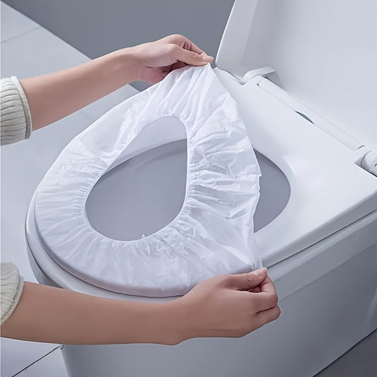 40pcs Disposable Toilet Seat Cover-Waterproof Non-Woven Fabrics, Individually Packaged Sanitary Protection Suitable for Travel and Public Toilets, Portable Bathroom Safety Cover,, Practical Design, Durable