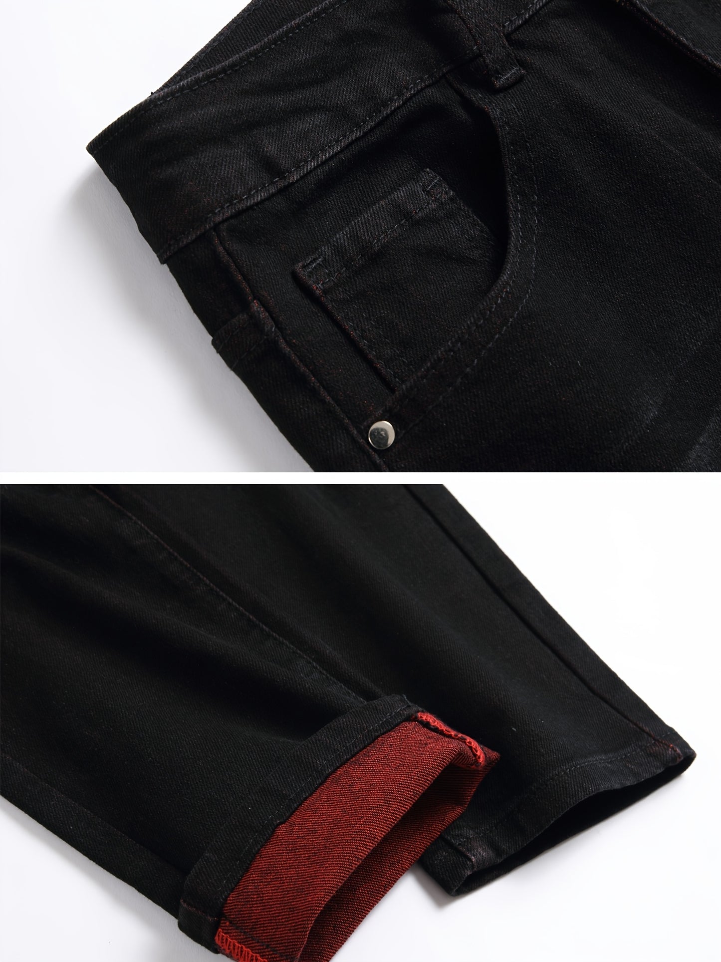 Men's Slim Fit Stretch Jeans Ripped Skinny Jeans for Men, Fashion Distressed Straight Comfort Flex Waist Pants, Pants for Men, Pantalones Para Hombr, Mens Sweatpants