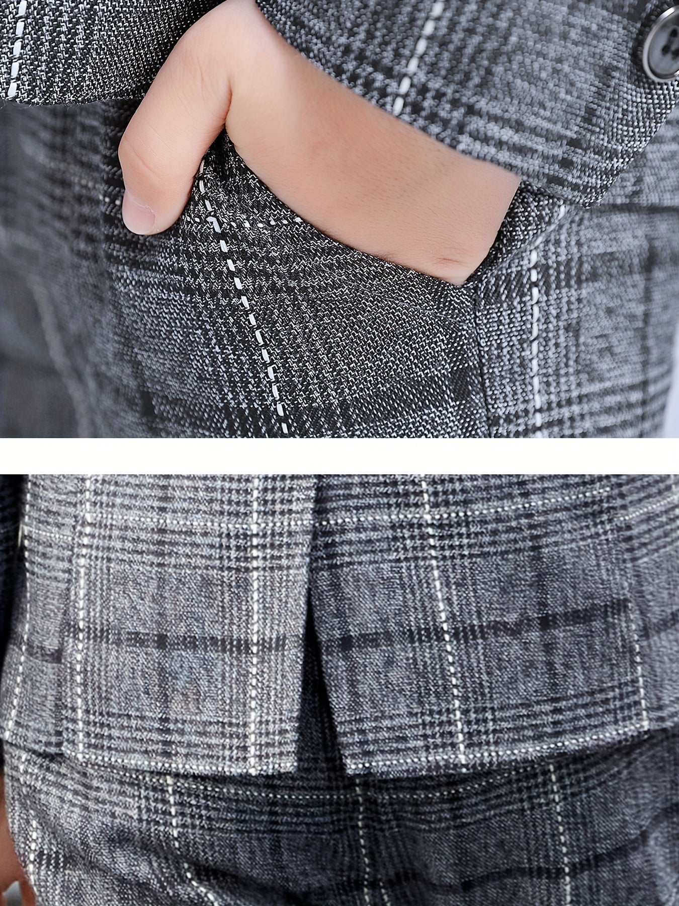 [Cool Boy Two-Piece Suit] New Style Cool Boy Two-Piece Suit Set | Children's Wedding Performance Outfit for Spring and Autumn Season