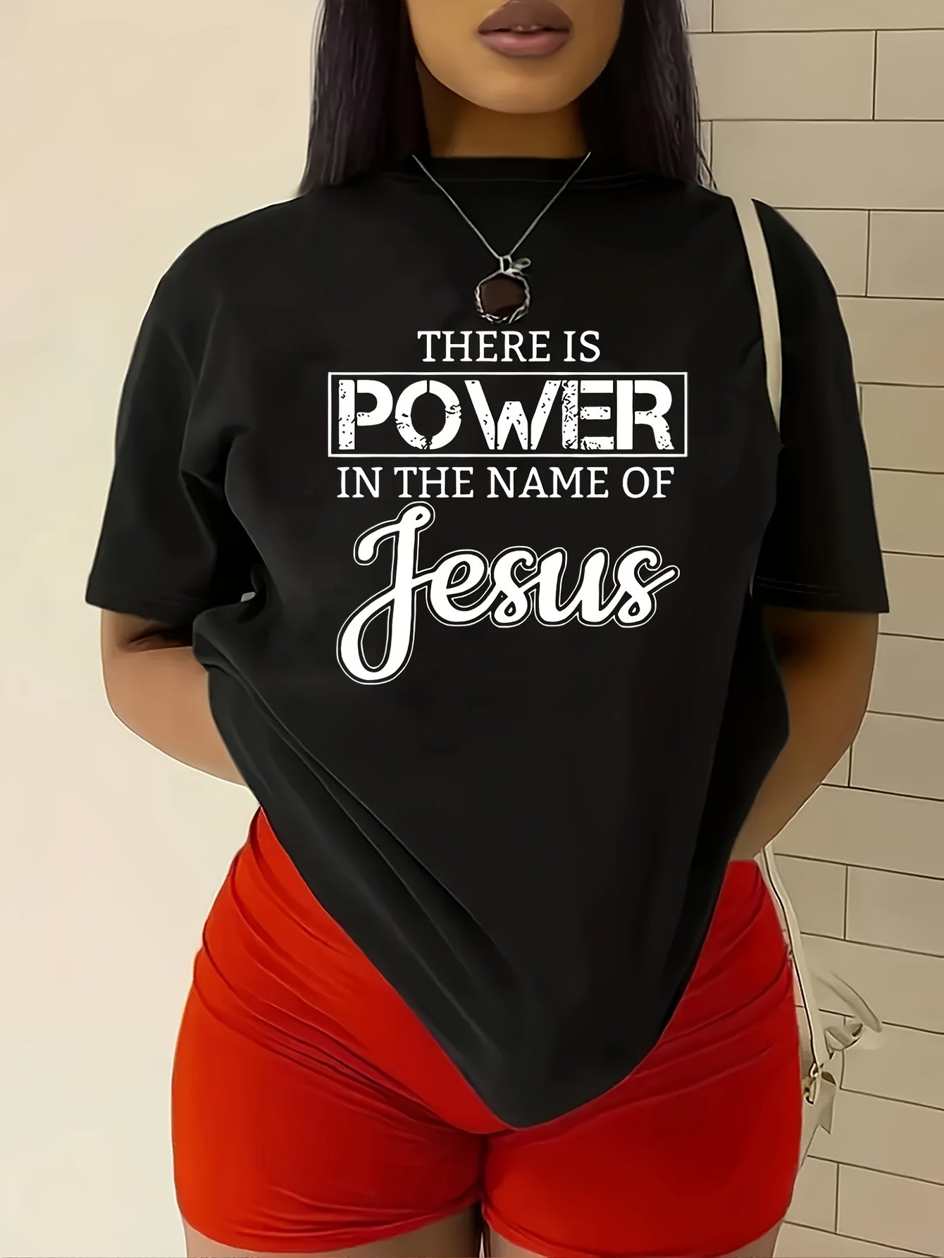 Fashionable Letter Cartoon Print Women'S Round Neck Pure T-shirt, Simple Design, Comfortable And Breathable, Versatile Essential, Suitable For Daily Leisure, Showing Natural And Elegant Style, A Must-have For Summer Parties,