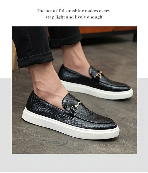 26053 Men's Business Casual Slip-On Shoes with Smooth Finish, Soft Insole, Perfect as a Gift