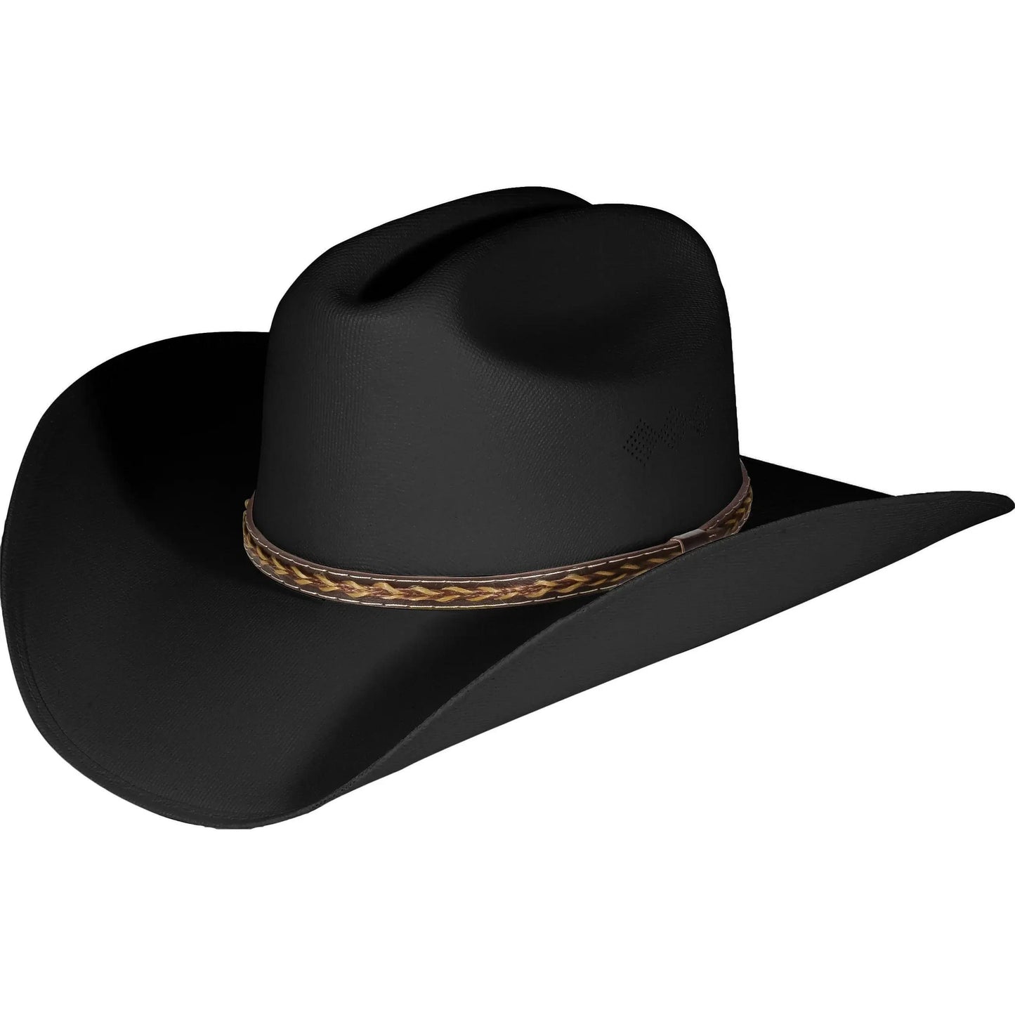 Western Cowboy & Cowgirl Hat Wide Brim Front Pinch Style White