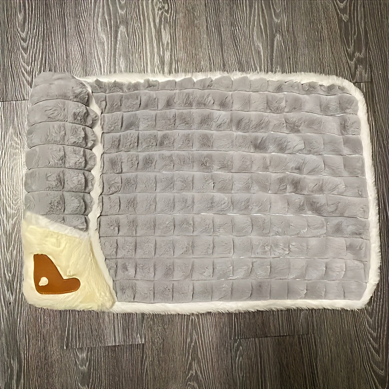 Four Seasons Dog Mat Washable Winter Sleeping Pad for Dogs, Green Soft Spinal Protection